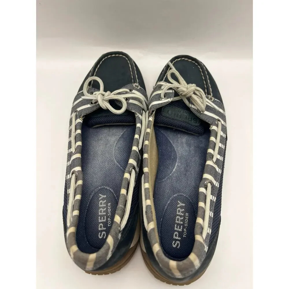 Sperry Angelfish Blue Boat Shoes Women Size 7.5